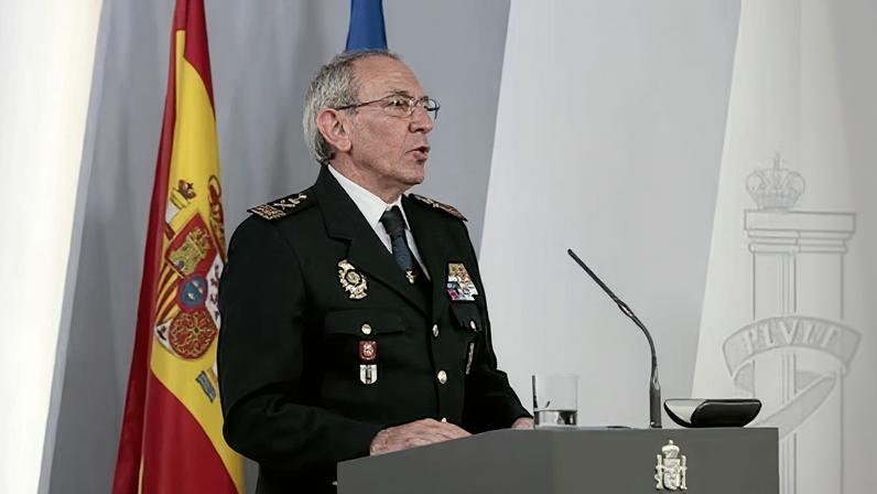 El ex director adjunto operativo de la Policía José Ángel González, en una rueda de prensa en abril de 2020.