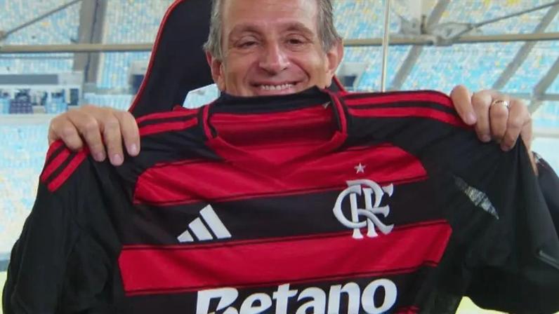 Luiz Eduardo Baptista, o Bap, presidente do Flamengo (Foto: Reprodução/Flamengo TV)