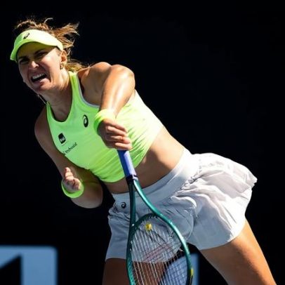 Bia sofre com o saque e perde na rodada final do quali em Doha