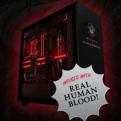 PC de Diablo 4 resfriado com sangue humano continua funcionando estável após dois anos