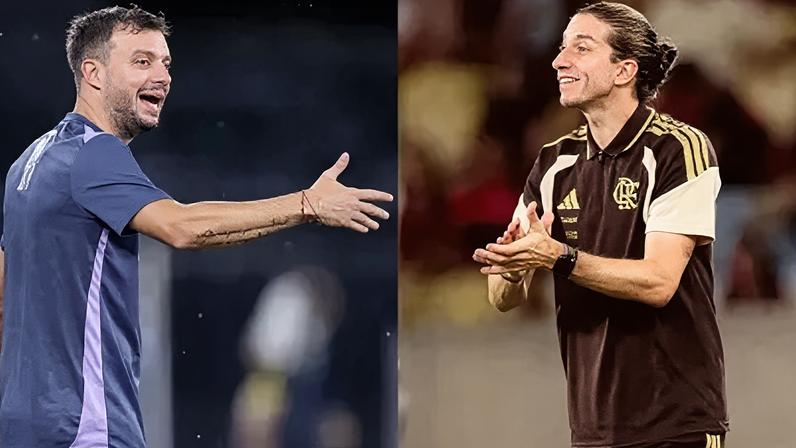 Botafogo x Flamengo: Martín Anselmi e Filipe Luís disputam clássico neste domingo (15)