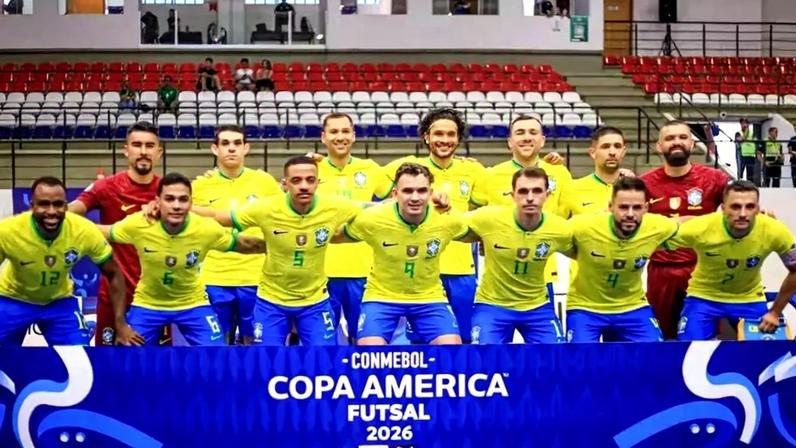 Brasil na Copa América de futsal 2026 (Foto: Staff Images/CBF)