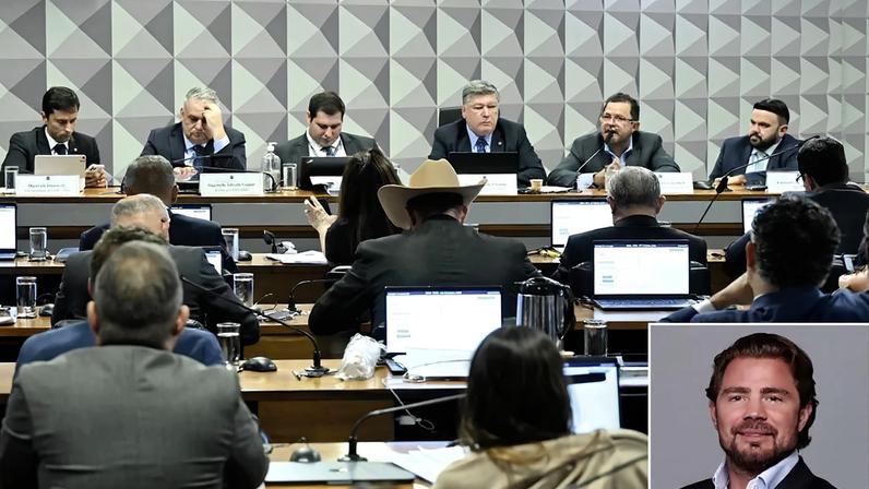 Ebulição. A quebra de Vorcaro é o “tema do momento no Congresso”. Ele será ouvido pelos integrantes da CPI do INSS? – Imagem: Redes Sociais e Agência Câmara