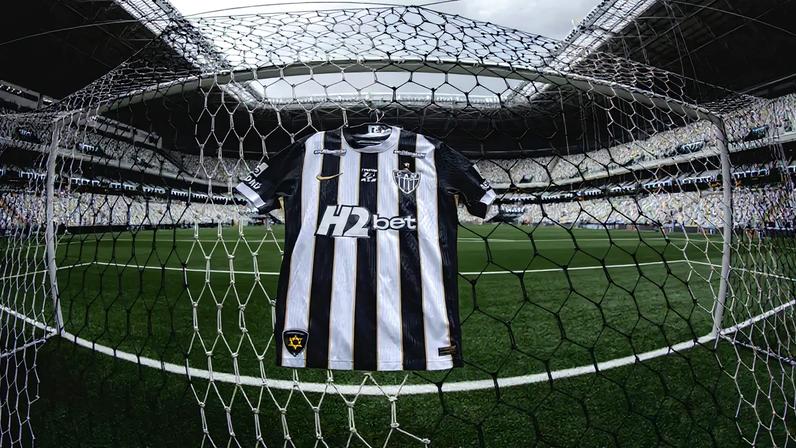 Camisa do Atlético na Arena MRV (Foto: Pedro Souza / Atlético)