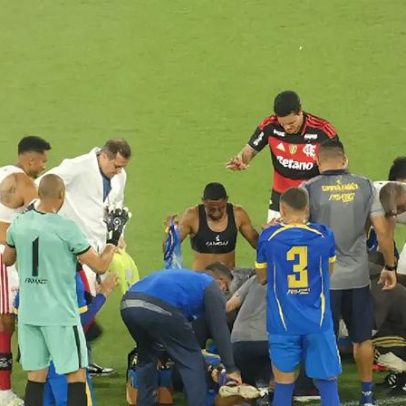 Atleta do Sampaio Corrêa-RJ recebe alta após convulsão contra o Flamengo