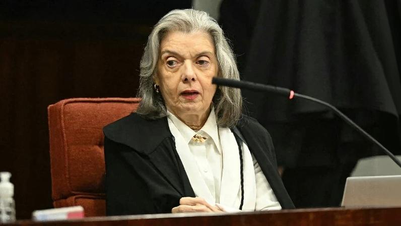 A ministra Cármen Lúcia no julgamento do golpe. Foto: Evaristo Sá/AFP