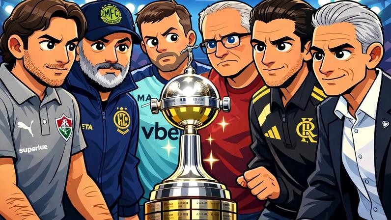 Brasileiros na briga pela Libertadores (Foto: Arte Lance!)