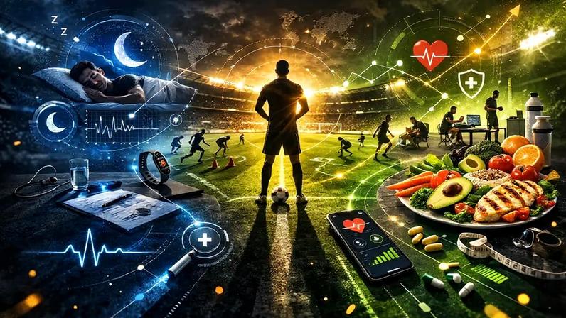 Longevidade no futebol e saúde do jogador (Foto: ChatGPT)