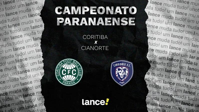 Coritiba e Cianorte jogam pelo estadual, na Arena da Baixada. Foto: Arte/Lance!