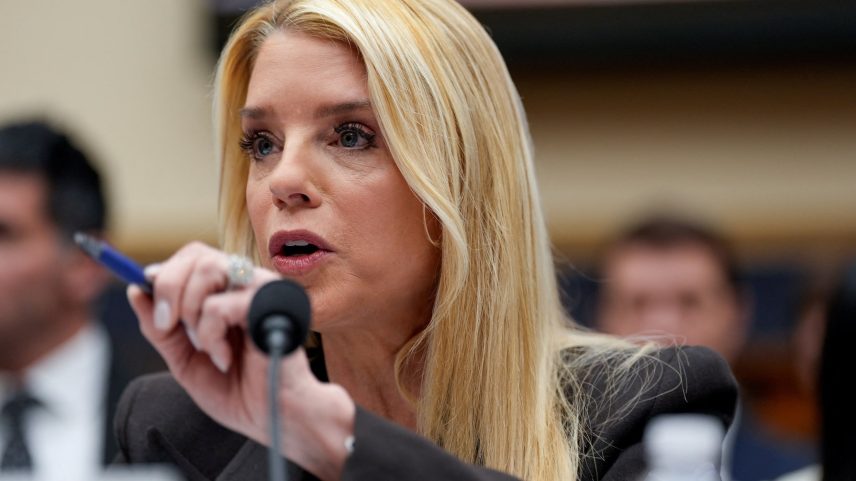 U.S. Attorney General Pam Bondi testifies before a House Judiciary Committee hearing on oversight of the Justice Department, on Capitol Hill in Washington, D.C., U.S., February 11, 2026. REUTERS/Kent Nishimura