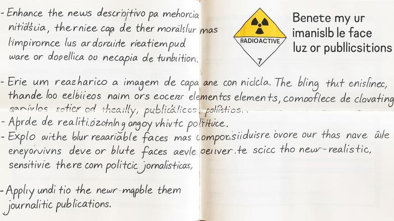 A radioactive sign is stuck to a container in the low-level waste vaults at the Dounreay nuclear site in Scotland