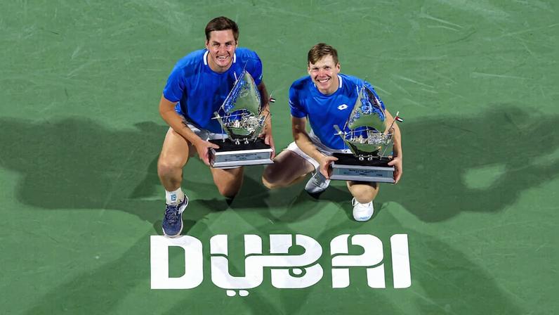Henry Patten e Harri Heliovaara (Foto: Dubai Duty Free Tennis Championships)