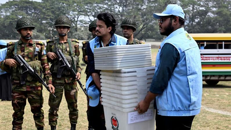 Preparations ahead of the national election in Dhaka
