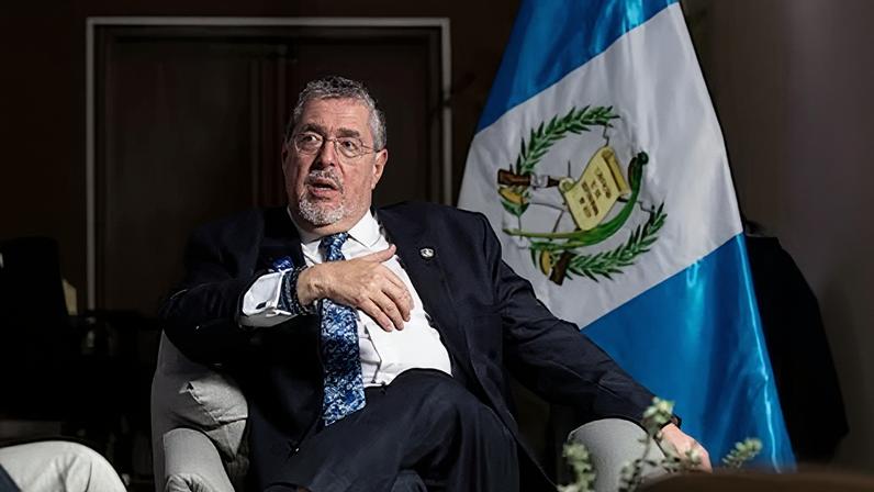 Bernardo Arévalo en el Foro Económico Internacional América Latina y el Caribe, en Panamá, el 28 de enero.