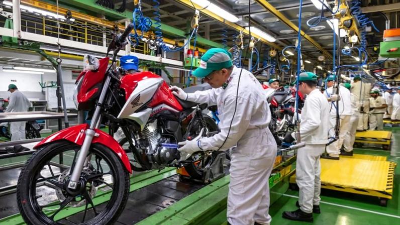 Produção de motocicletas atinge maior nível para janeiro desde 2008
