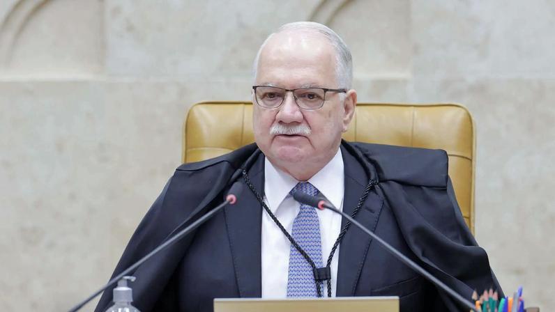 O presidente do Supremo Tribunal Federal (STF), ministro Edson Fachin, durante a última sessão plenária de 2025 (Foto: Rosinei Coutinho/STF)