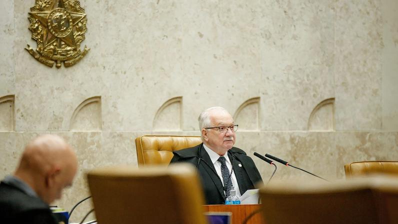 Edson Fachin e Alexandre de Moraes no plenário do STF (Foto: Victor Piemonte/STF)