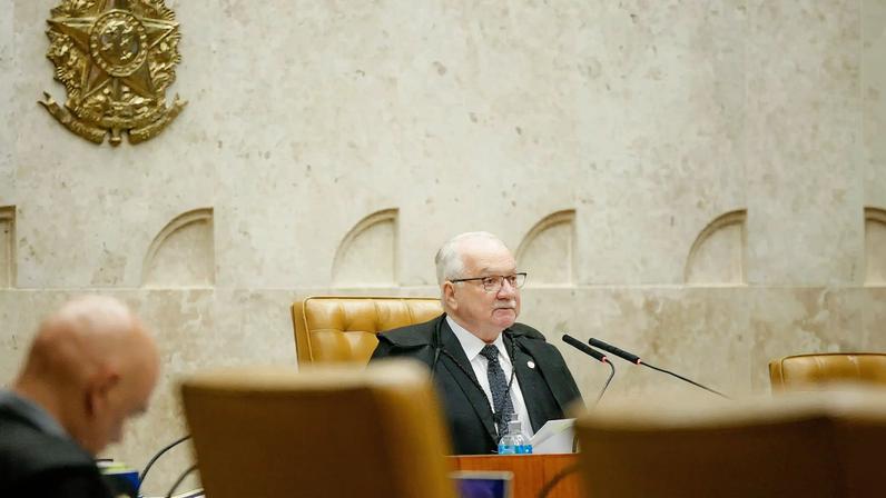 Edson Fachin e Alexandre de Moraes no plenário do STF (Foto: Victor Piemonte/STF)