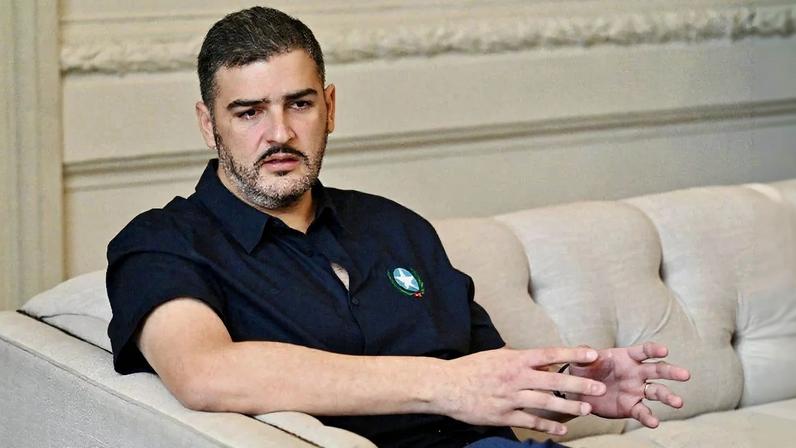 O prefeito de Guayaquil, Aquiles Álvarez, em 22 de outubro de 2025. Foto: Marcos Pin/AFP