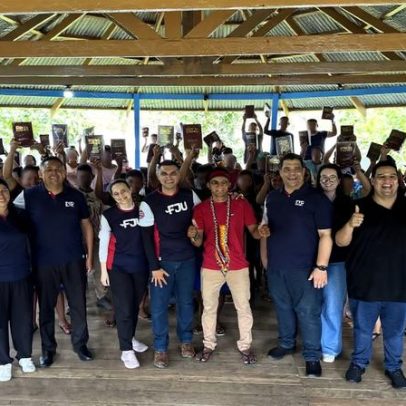 FJU celebra fé e perdão em aldeia indígena