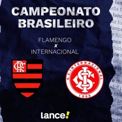 Flamengo x Internacional: horário, transmissão ao vivo e escalações