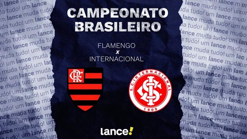Flamengo e Internacional se enfrentam pela segunda rodada do Campeonato Brasileiro (Arte: Lance!)