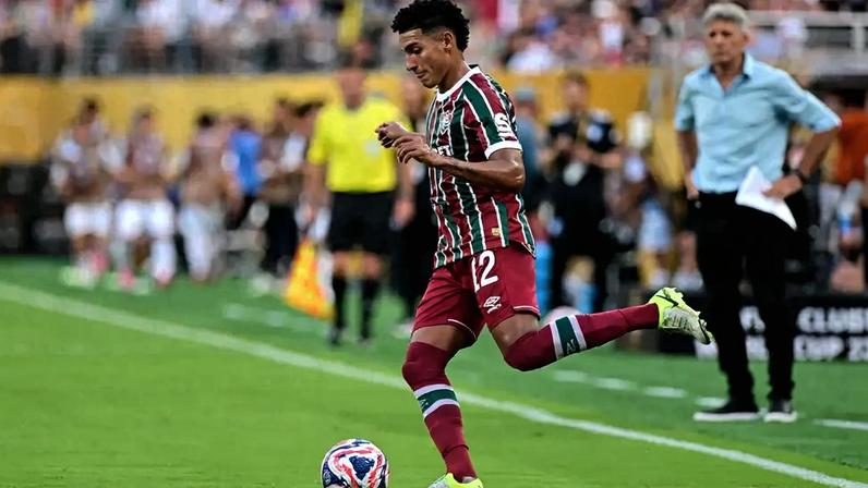 Gabriel Fuentes na partida entre Fluminense e Ulsan HD-COR, pelo Mundial de Clubes (Foto: Eduardo Carmim/Photo Premium/Gazeta Press)