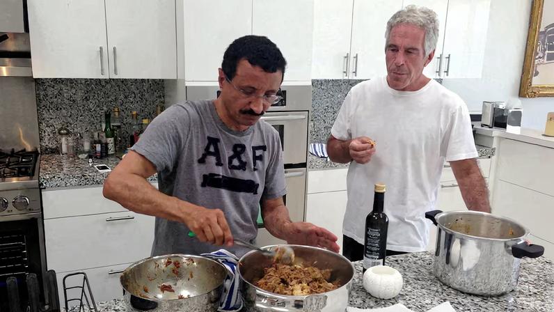 Late financier and convicted sex offender Jeffrey Epstein and Sultan Ahmed Bin Sulayem are seen in this undated handout image from the Epstein estate released by Democrats on the House Oversight Committee in Washington, D.C., U.S., on December 18, 2025.