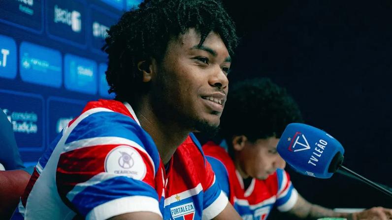 O atacante GB foi emprestado pelo Vasco ao Fortaleza (Foto: Mateus Lotif/Fortaleza EC)