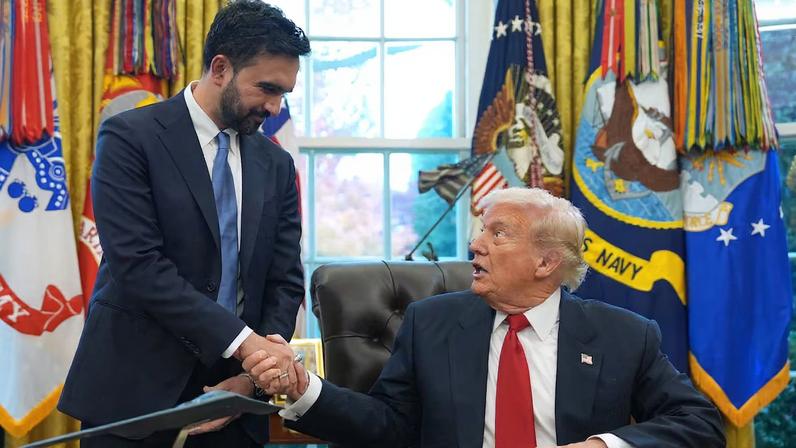 Donald Trump y Zohran Mamdani, el pasado 21 de noviembre en el Despacho Oval.