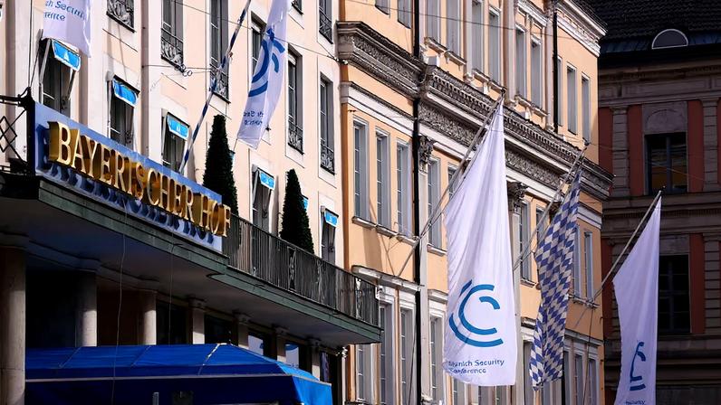 Preparations ahead of the annual Munich Security Conference, in Munich