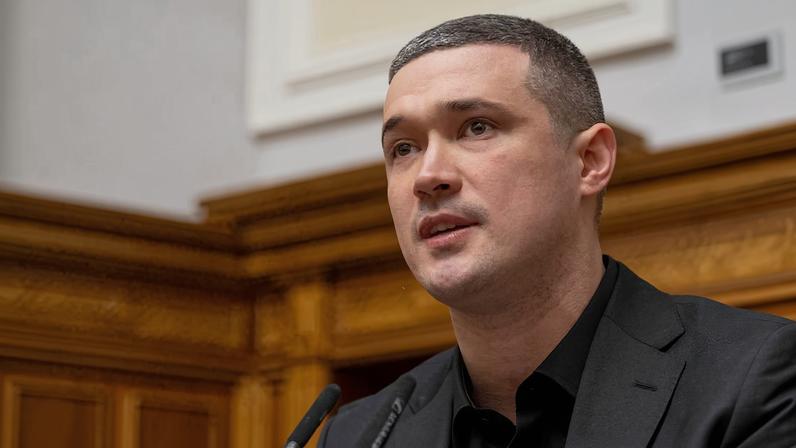 Newly appointed Defence Minister Mykhailo Fedorov addresses lawmakers during a session of Ukrainian parliament, amid Russia's attack on Ukraine, in Kyiv, Ukraine January 14, 2026.