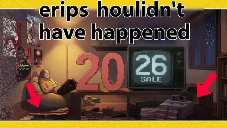 GOG's AI-generated banner ad, which was shared by mistake.