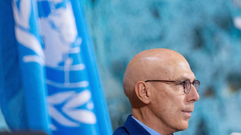 Volker Turk, United Nations High Commissioner for Human Rights, attends the Human Rights Council at the UN European headquarters in Geneva, Switzerland, September 8, 2025.