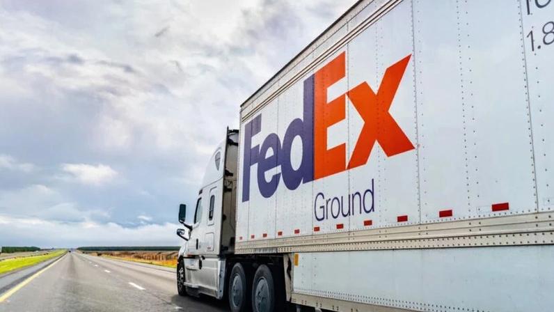 Caminhão da FedEx, nos Estados Unidos