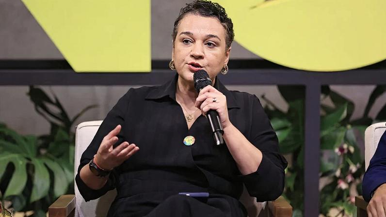 Tarciana Medeiros, presidente do Banco do Brasil, em evento do Global Citizen