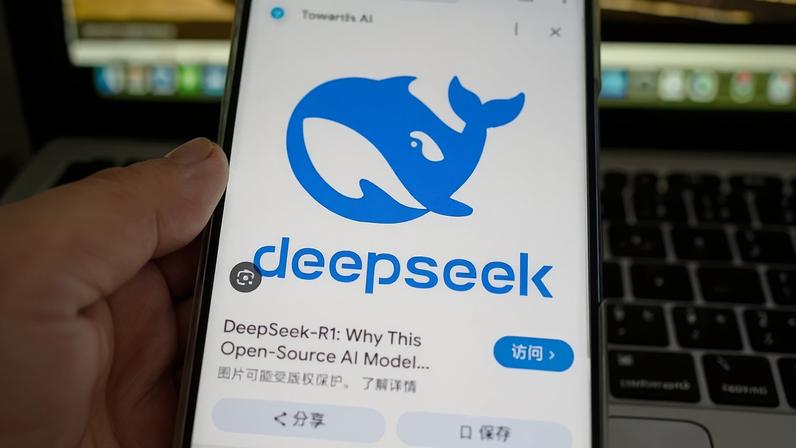 This photo illustration shows the DeepSeek app on a mobile phone in Shanghai on January 28, 2025. Chinese startup DeepSeek, which has sparked panic on Wall Street with its powerful new chatbot developed at a fraction of the cost of its competitors, was founded by a hedgefund whizz-kid who believes AI can change the world. Based out of the eastern Chinese city of Hangzhou -- sometimes known as "China's Silicon Valley" -- DeepSeek has come seemingly out of nowhere to release a cutting-edge product. (Photo by AFP) / China OUT (Photo by -/AFP via Getty Images) (Getty Images)