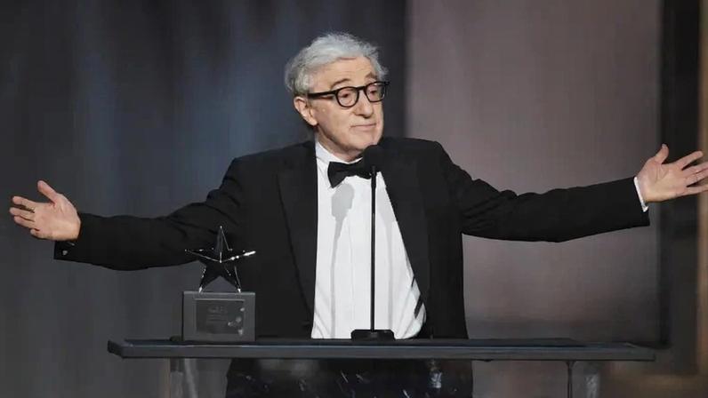 Woody Allen speaks onstage during American Film Institute's 45th Life Achievement Award Gala Tribute to Diane Keaton at Dolby Theatre on June 8, 2017.
