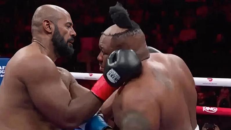 No boxe, Jarrell Miller perdeu a peruca, mas ganhou a luta (Foto: Reprodução Twitter Ring Magazine)