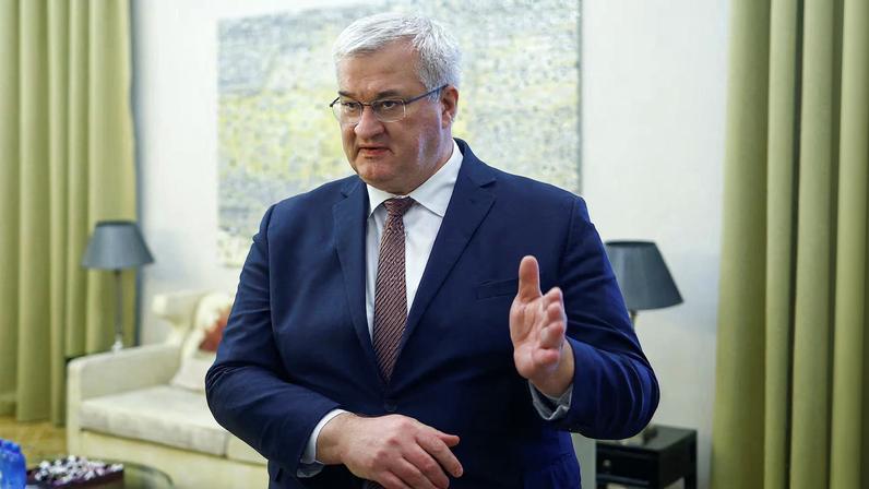 Ukraine's Foreign Minister Andrii Sybiha speaks during an interview with Reuters, amid Russia's attack on Ukraine, in Kyiv, Ukraine February 6, 2026. REUTERS/Valentyn Ogirenko