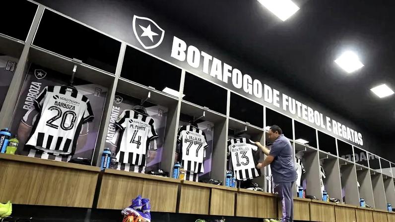 Vestiário do Botafogo para o jogo contra o Nacional Potosí (Foto: Vítor Silva/Botafogo)