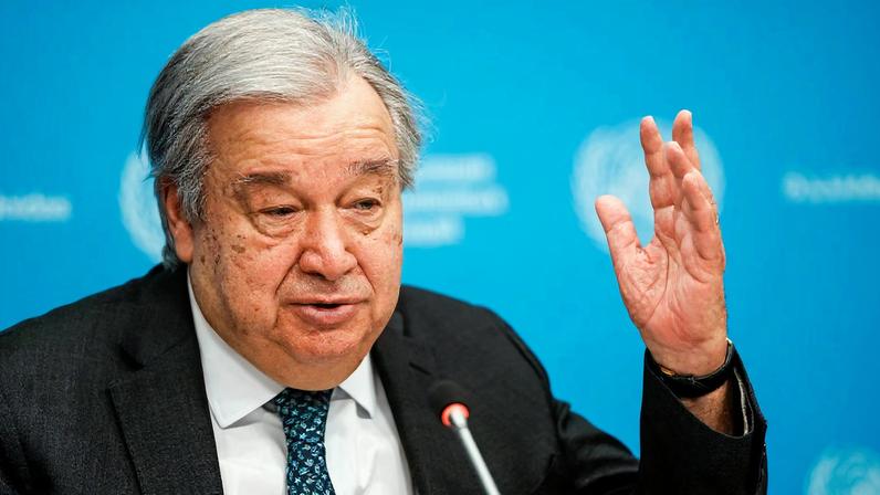 United Nations Secretary-General Antonio Guterres speaks during a press conference outlining his priorities for 2026 at U.N. headquarters in New York City, U.S., January 29, 2026.