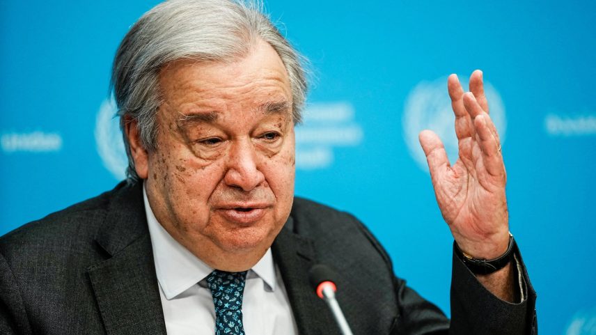 United Nations Secretary-General Antonio Guterres speaks during a press conference outlining his priorities for 2026 at U.N. headquarters in New York City, U.S., January 29, 2026.