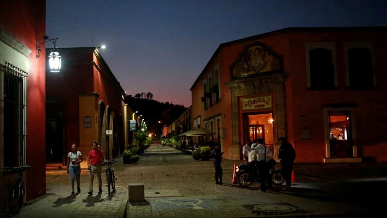 People walk around the town in Tequila, Jalisco, Mexico, April 10, 2018. REUTERS/Carlos Jasso