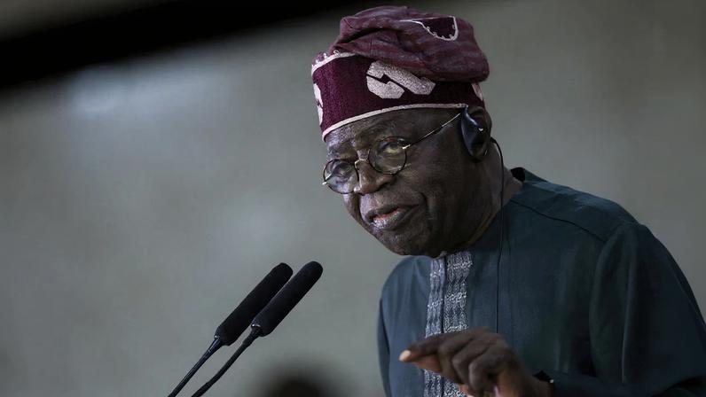 Nigeria's President Bola Tinubu speaks during a joint press statement with Brazil's President Luiz Inacio Lula da Silva (not pictured), at the Planalto Palace, in Brasilia, Brazil, August 25, 2025.