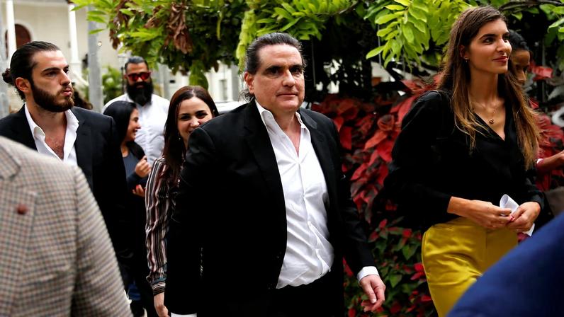 Colombian businessman Alex Saab attends news conference with Venezuela's National Assembly President Jorge Rodriguez, in Caracas
