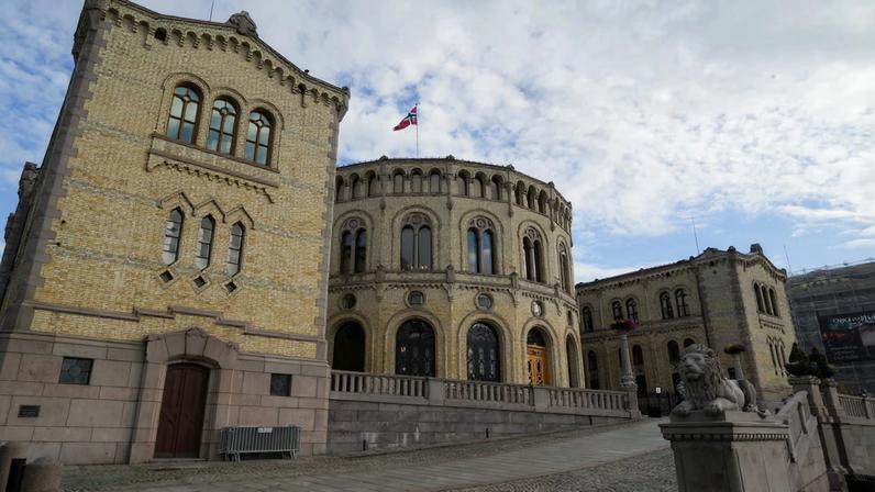 A general view shows Norway's parliament in Oslo, Norway September 6, 2025. REUTERS/Tom Little