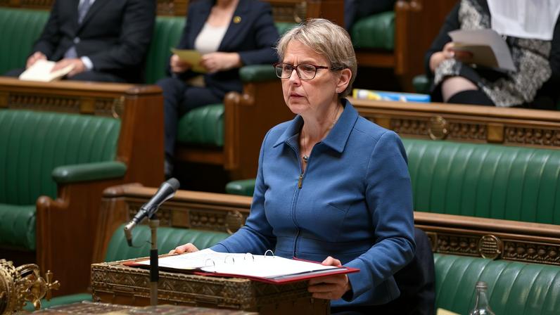 British Foreign Secretary Yvette Cooper delivers a statement on Arctic Security, at the House of Commons in London, Britain, January 19, 2026.