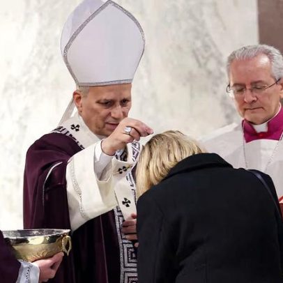 Pope Leo lamenta mundo em chamas durante a Quarta-Feira de Cinzas