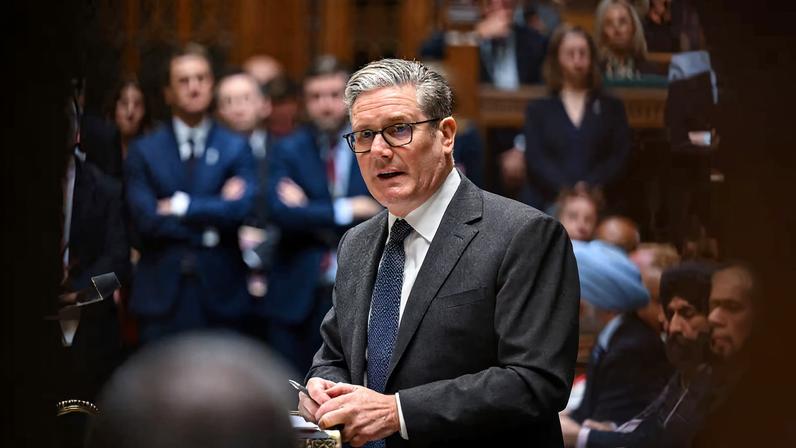 Britain's Prime Minister Keir Starmer attends the Prime Minister's Questions at the House of Commons in London, Britain, November 19, 2025. ©House of Commons/Handout via REUTERS/File Photo
